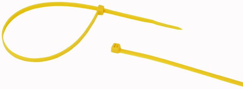 PRO POWER 300 X 4.8MM YELL Cable Tie, Nylon 6.6 (Polyamide 6.6), Yellow, 300 mm, 4.8 mm