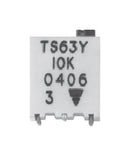VISHAY TS63Y201KR10 Trimmer, Multi Turn, Cermet, Top Adjust, 200 ohm, Surface Mount, 15 Turns