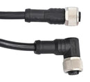 AMPHENOL LTW M12A05FL-12AFR-SDA05 Sensor Cable, A Code, Black, M12 Receptacle, 90&deg; M12 Receptacle, 5 Positions, 500 mm, 19.6 "