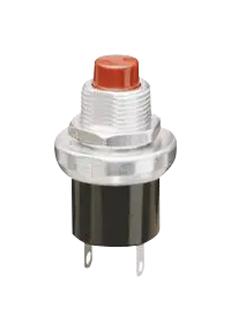 GRAYHILL 4001 Pushbutton Switch, 4000 Series, SPST-NO, Off-(On), Round Plunger, Red