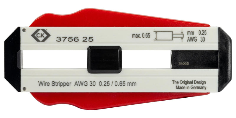 CK TOOLS T3756 25 Wire Stripper, Precision, 30 AWG / 0.25mm Capacity PVC, PTFE & Coated Wire GTIN UPC EAN: 5013969497908