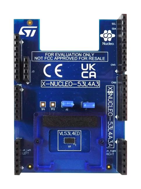 STMICROELECTRONICS X-NUCLEO-53L4A3 Expansion Kit, VL53L4ED, TOF Proximity Sensor, STMicroelectronics STM32 Nucleo Development Boards