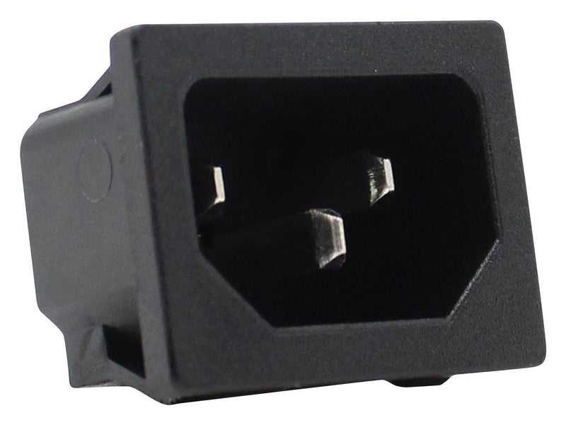 IO AUDIO TECHNOLOGIES IO-C14PP-48 CONN, IEC C14 INLET, 10A/250VAC, PANEL