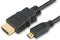 PRO SIGNAL PSG90700 Audio / Video Cable Assembly, HDMI Plug, Micro HDMI D Plug, 19.7 ", 500 mm, Black