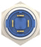 ALCOSWITCH - TE CONNECTIVITY AV1210E112R04 Vandal Resistant Switch, 12V LED, AV12 Series, 12 mm, SPST-NO-DM, Momentary, Round Raised, Natural