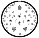 AMPHENOL LTD D38999/26FJ19PA-LC Circular Connector, MIL-DTL-38999 Series III, DS38999/26 Series, Straight Plug, 19 Contacts