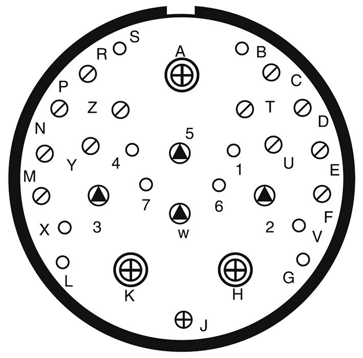 AMPHENOL LTD D38999/26FJ19PA-LC Circular Connector, MIL-DTL-38999 Series III, DS38999/26 Series, Straight Plug, 19 Contacts