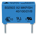 EPCOS B32924C3565K000 Safety Capacitor, Metallized PP, Radial Box - 2 Pin, 5.6 &micro;F, &plusmn; 10%, X2, Through Hole