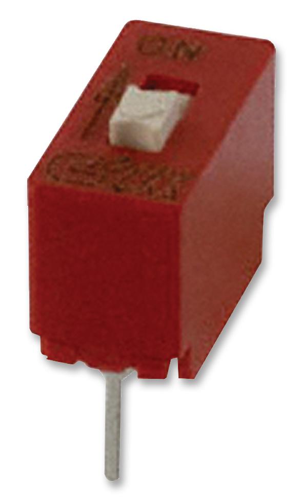 C&amp;K Components BD01 BD01 DIP / SIP Switch 1 Circuits Raised Slide Through Hole Spst 5 V 100 mA