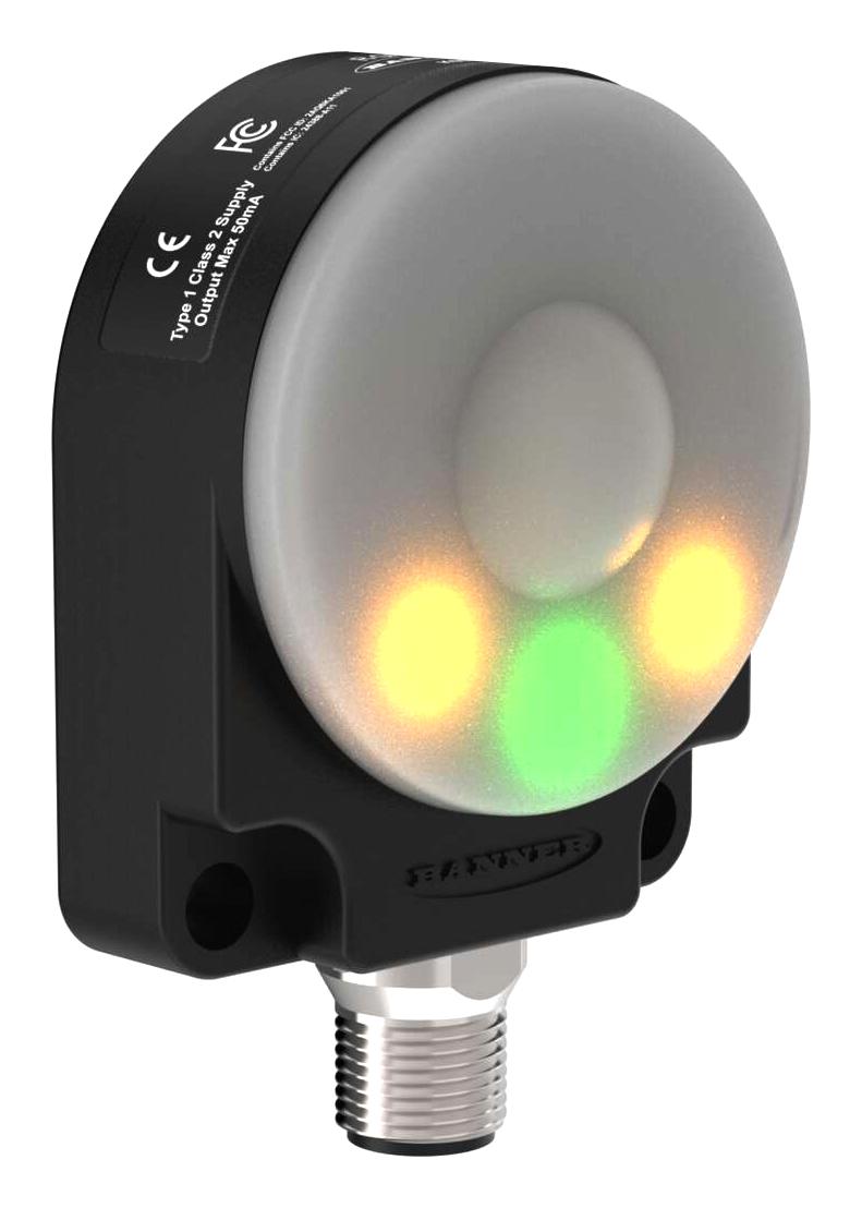 BANNER ENGINEERING K50RF-4030-LDQ Radar Sensor, 40 x 30, Time of Flight, 50mm to 5m, NPN / PNP, 10V to 30V, IP67, K50R R-GAGE Series