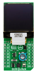 MIKROELEKTRONIKA MIKROE-5545 Add-On Board, OLED C Click, PSP27801, High-Colour OLED Display, SPI, 3.3V in