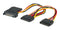 ROLINE 11.03.1041 Computer Cable, SATA 15 Position Receptacle, SATA 15 Position Plug, 11.8 ", 300 mm