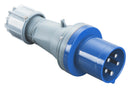 Multicomp PRO MP011065 MP011065 Pin &amp; Sleeve Connector 63 A 230 V Cable Mount Plug 2P+E Blue