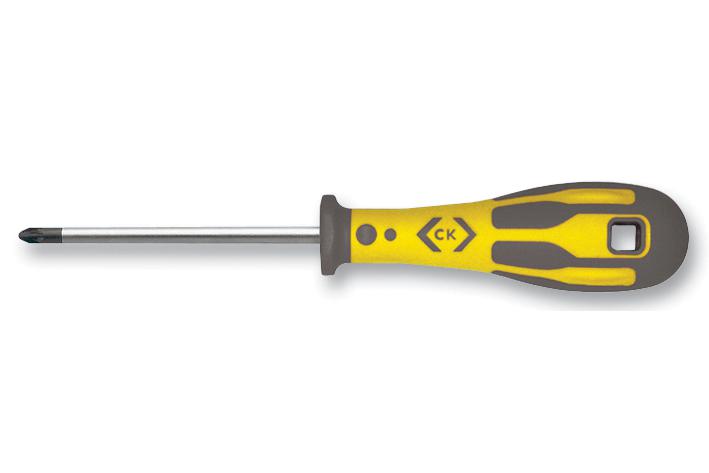 CK TOOLS T49113-2 Screwdriver, Pozidriv, PZ2, 220mm Overall Length, 100mm L Blade