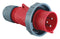 Multicomp PRO MP011091 MP011091 Pin &amp; Sleeve Connector 32 A 400 V Cable Mount Plug 3P+N+E Red