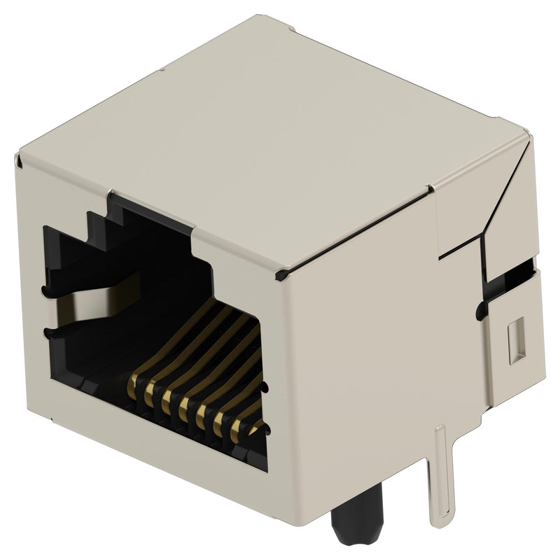 TE CONNECTIVITY 2501551-6 Modular Connector, RJ45 Jack, 1 x 1 (Port), 8P8C, Cat5, Through Hole Mount