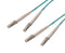 L-COM FODLC-10G-01 Fibre Optic Cable, OM3 Multimode, 50&micro;m/125&micro;m, 2 Fibres, LC Duplex to LC Duplex, 1m, FODLC-10G Series