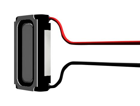 PUI AUDIO AS01208MS-SP12-WP-LW100-R Speaker, 850 Hz to 5 kHz, 8 ohm, 300 mW, 88 dB, Rectangular, Panel Mount