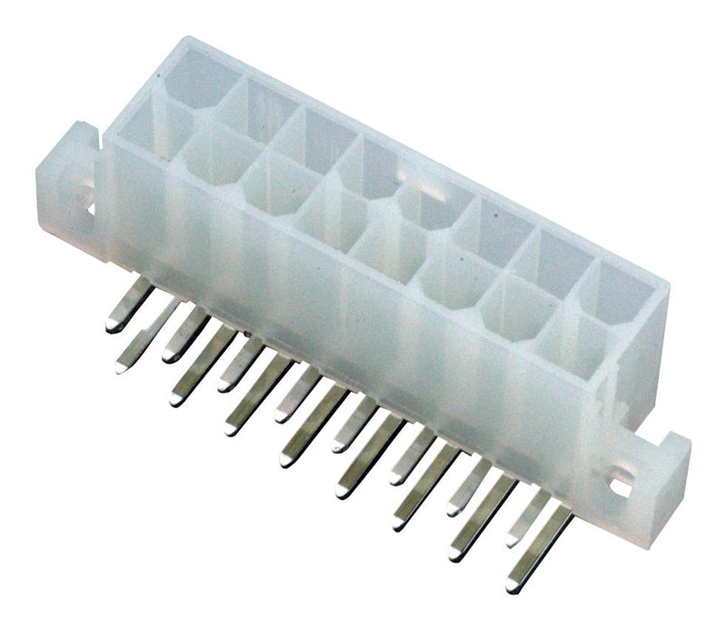 MOLEX 39-29-1167 Rectangular Connector, Mini-Fit Jr Series, 16 Contacts, Receptacle, 4.2 mm, Through Hole, 2 Row