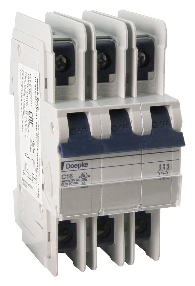 ALTECH 3D15UL MCCB, 3P, 15A, 480VAC, DIN RAIL