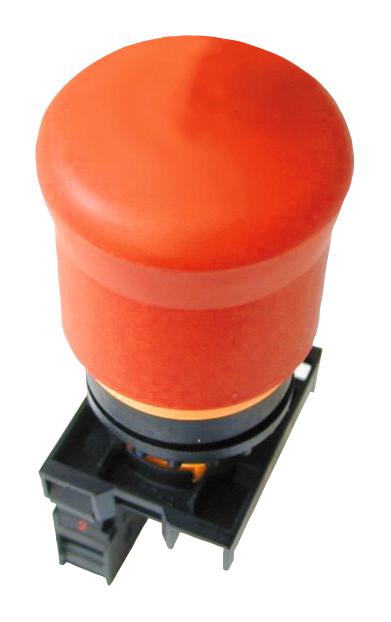 EATON MOELLER M22-PV/K01 Emergency Stop Switch, SPST-NC, Push-Pull, Screw