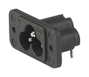 SCHURTER 6160.0002 IEC POWER CONNECTOR, C6 INLET
