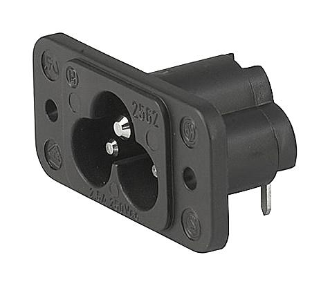 SCHURTER 6160.0002 IEC POWER CONNECTOR, C6 INLET