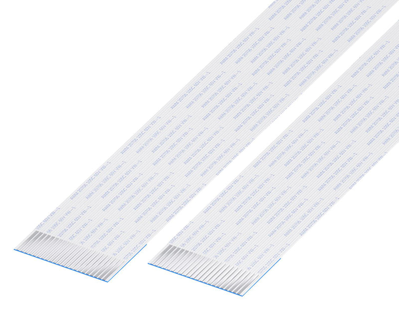 GCT 10-22-A-0127-C-4-08-4-T FFC / FPC Cable, 22 Core, 1 mm, Same Sided Contacts, 5 ", 127 mm, White