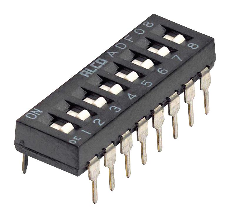 TE CONNECTIVITY 1825059-5 DIP / SIP Switch, 2 Circuits, Slide, Through Hole, SPST, 24 V, 100 mA