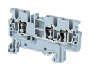 ALTECH CX2.5/3 TERMINAL BLOCK, DIN RAIL, 3POS, 1KV, 24A