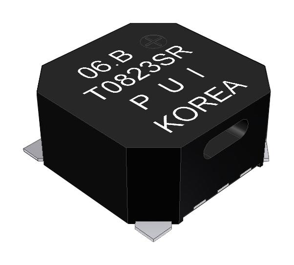 PUI AUDIO SMT-0823-S-R Transducer, Buzzer, 87 dBA, 2.3 kHz, 4 V to 6 V, 90 mA
