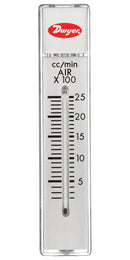 DWYER RMA-150 Air Flowmeter, 10 to 100 cc/min, 100 psi, 4 % Accuracy, 1/8" FNPT, RATE-MASTER RMA Series