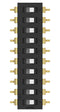 ALCOSWITCH - TE CONNECTIVITY ADEN10STU04 DIP SW, 10CKT, SPST, 0.025A, 24VDC, SMD