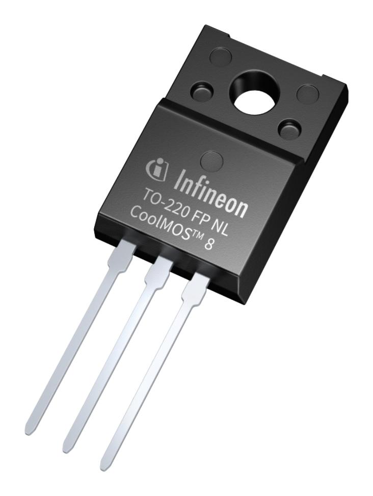 INFINEON IPAN60R180CM8XKSA1 Power MOSFET, Narrow Lead, N Channel, 600 V, 8 A, 0.18 ohm, TO-220FP, Through Hole