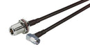 L-COM CA-SMRNFBA002 RF / Coaxial Cable Assembly, 90&deg; SMA Plug to N-Type Bulkhead Jack, CA-195R, 50 ohm, 2 ft