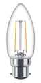 PHILIPS LIGHTING 9.29002E+11 LED Light Bulb, Clear Candle, BC / B22 / B22d / BA22 / BA22d, Warm White, 2700 K, Non-Dimmable GTIN UPC EAN: 8719514347243