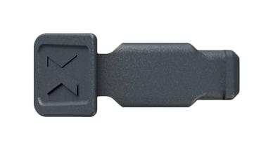 KNIPEX 00 61 10 CA Colour Code Clip, 21 mm X 9 mm X 8 mm, Anthracite, 10 Pieces