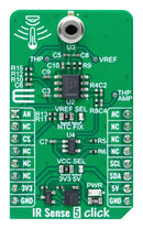 MIKROELEKTRONIKA MIKROE-6093 Add-On Board, IR Sense 5 Click, ZTP-148SRC1, Thermopile IR Sensor, Analogue, GPIO, 3.3V/5V in
