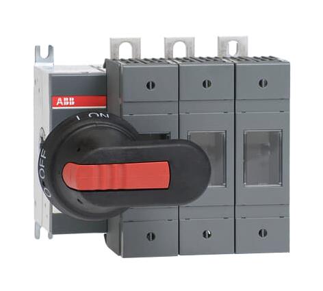 ABB OS160GD03P Fused Switch, 00, 000, 3 Fuse, 160 A, 690 V, Solder Lug