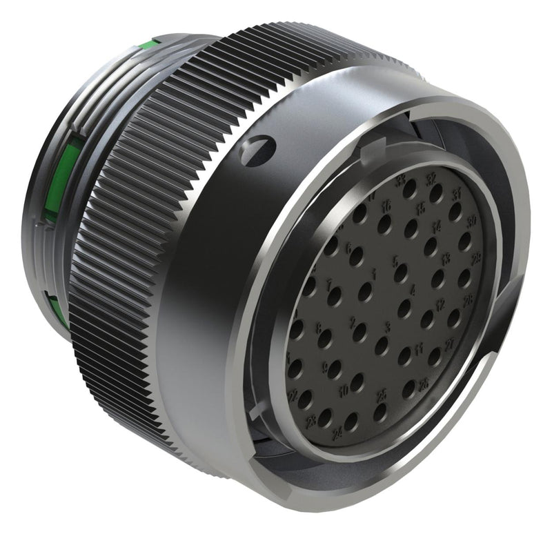 AMPHENOL SINE/TUCHEL AHDM06-24-33SN CIRCULAR CONNECTOR, PLUG, 24-33, CRIMP