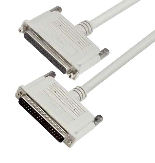 L-COM CS2N37MF-5 Computer Cable, D Subminiature Plug, 37 Way, D Subminiature Socket, 37 Way, 5 ft, 1.5 m