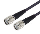 L-COM CC58T-10 RF / Coaxial Cable Assembly, TNC Plug to TNC Plug, RG58C/U, 50 ohm, 10 ft, 3.05 m, Black