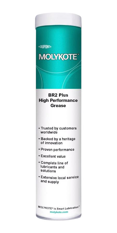 MOLYKOTE BR-2 PLUS, 1KG Mineral Grease, High Performance, NLGI Grade 2, Can, 1kg