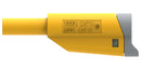 MULTICOMP PRO MP771091 Banana Test Lead, 4mm Banana Plug, Stackable, 4mm Stackable Banana Plug, 2.32 ", 59 mm, Yellow