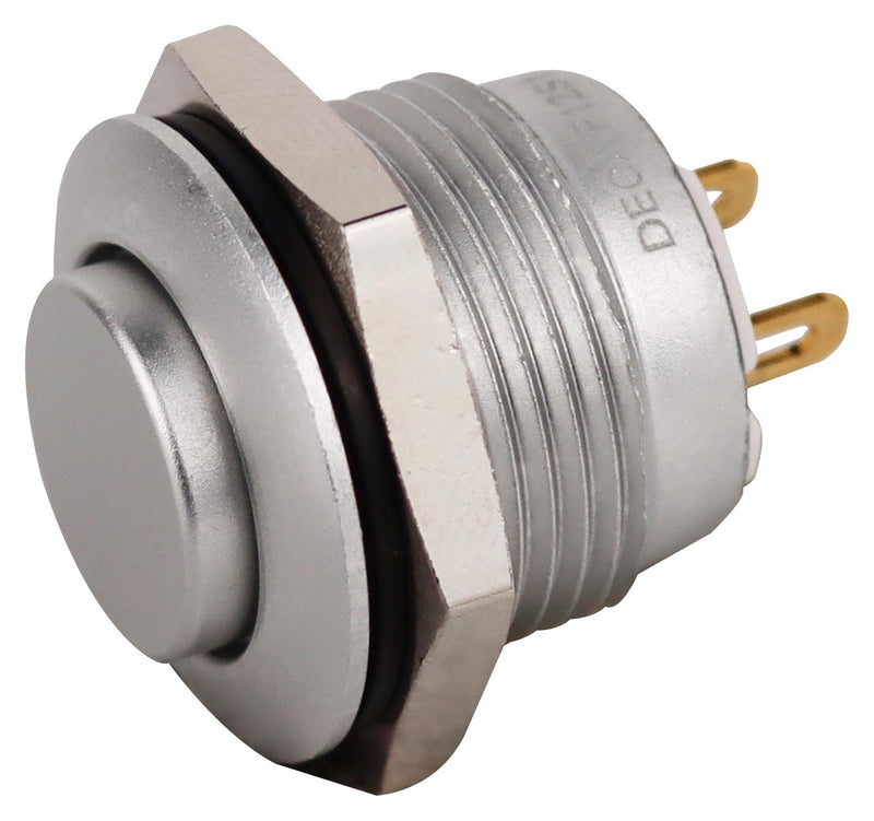 MULTICOMP PRO MPF12S1-1210NPA000 Vandal Resistant Switch, MPF Series, 16 mm, SPST-NO, Momentary, Round Raised, Natural