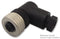 TELEMECANIQUE SENSORS XZCC12FCM40B Sensor Connector, OsiSense Series, M12, Male, 4 Positions, Screw Pin, Right Angle Cable Mount