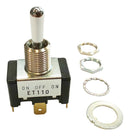 NIDEC COMPONENTS ET110A12-Z Toggle Switch, On-Off, SPST, Non Illuminated, ET, Panel Mount, 10 A