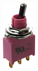 MULTICOMP PRO MP-T2-2B-A-T2-S-03 Toggle Switch, Miniature, IP67, On-On, SPDT, Non Illuminated, Panel Mount, 5 A