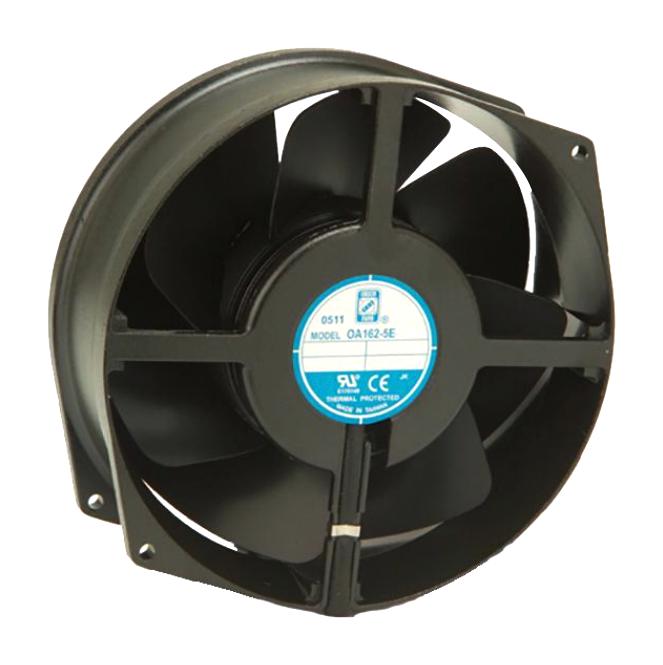 ORION FANS OA162-5E-230WB24 AC Axial Fan, 230V, Circular, 172 mm, 55 mm, Ball Bearing, 230 CFM