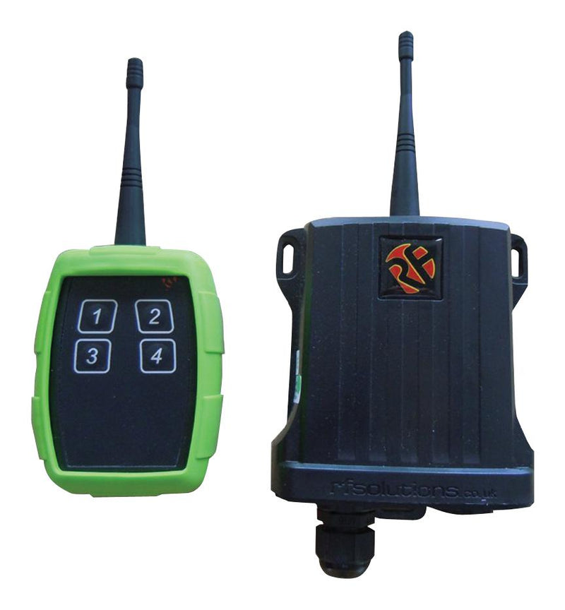 RF SOLUTIONS TRAP-8S4 FM Remote Receiver & Transmitter, TRAP Series, 4 Channel, 868MHz, 2km Range